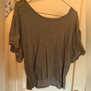 True Craft grey blouse, tee shirt, cotton